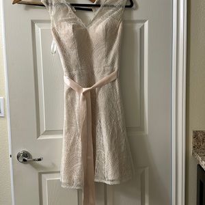Ashley Justin bridesmaid lace dress